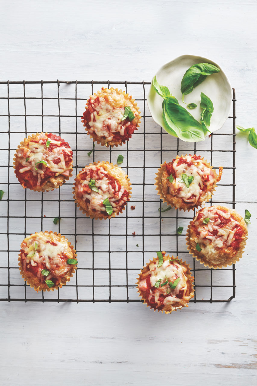 Hawaiin pizza muffins image - 26 foods kids can eat with their hands