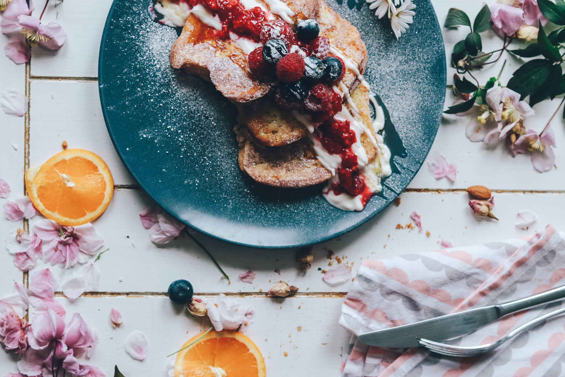 French Toast with Chantilly Cream and Berries - Parents Canada