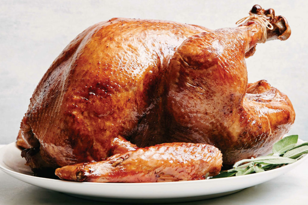 roasted turkey on a plate