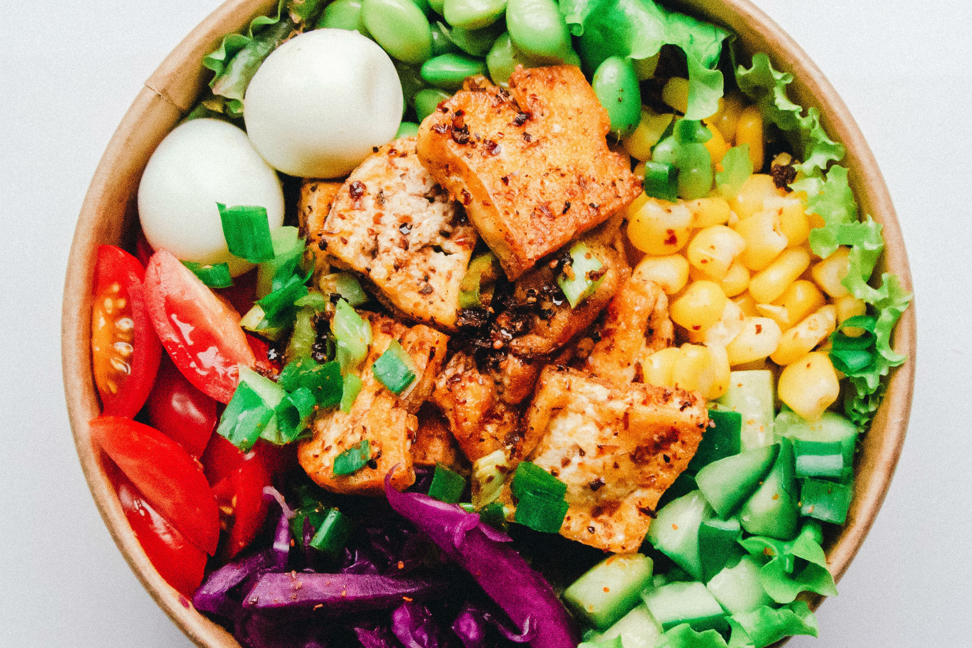 veggie bowl with tofu