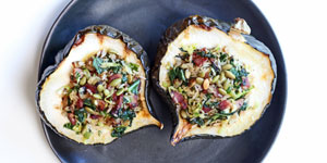 Squash Stuffed With Rice, Kale & Bacon - Parents Canada
