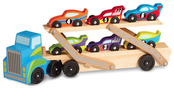 Mega race car carrier with cars melissadoug - toy guide 2014: toddler