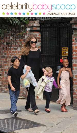 Angelina jolie and kids - 9 celebrity moms who make a difference