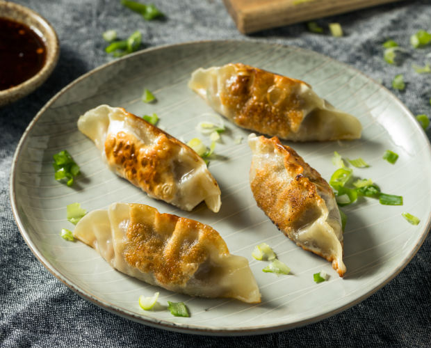 Homemade ginger pork potstickers recipe 620x500 1 - 26 foods kids can eat with their hands