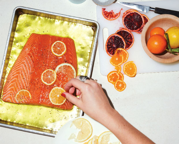 Salmon with citrus and herb salad recipe - 42 recipes to make your holiday meal the best