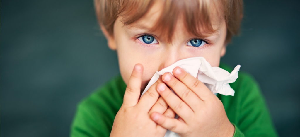 Child with runny nose