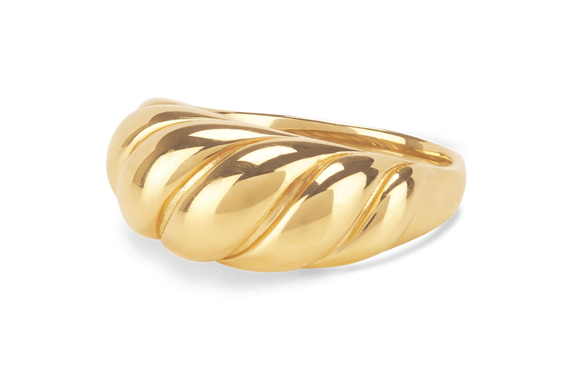 gold Croissant Dôme Ring
