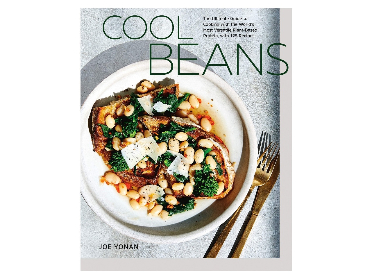 Cookbook called Cool Beans with beans on toast on the cover