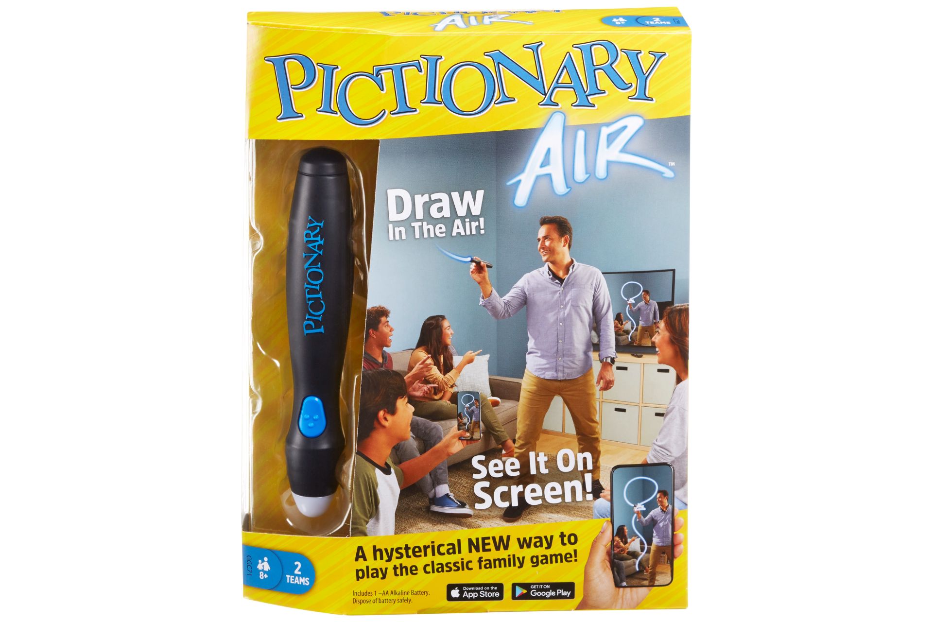 yellow Pictionary Air game box