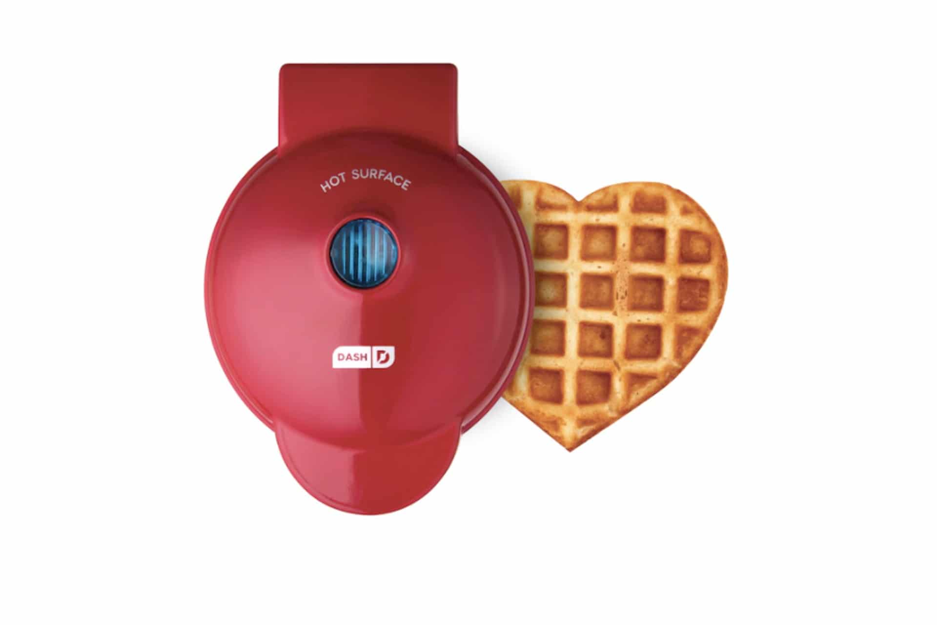 mini heart-shaped waffle iron