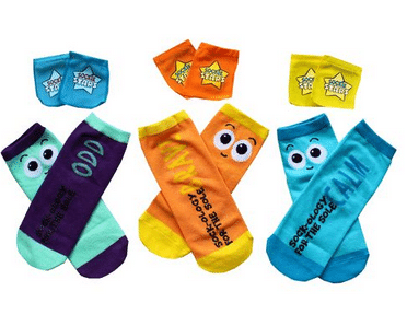 Sockie socks image - wellbeing heroes sockie stars