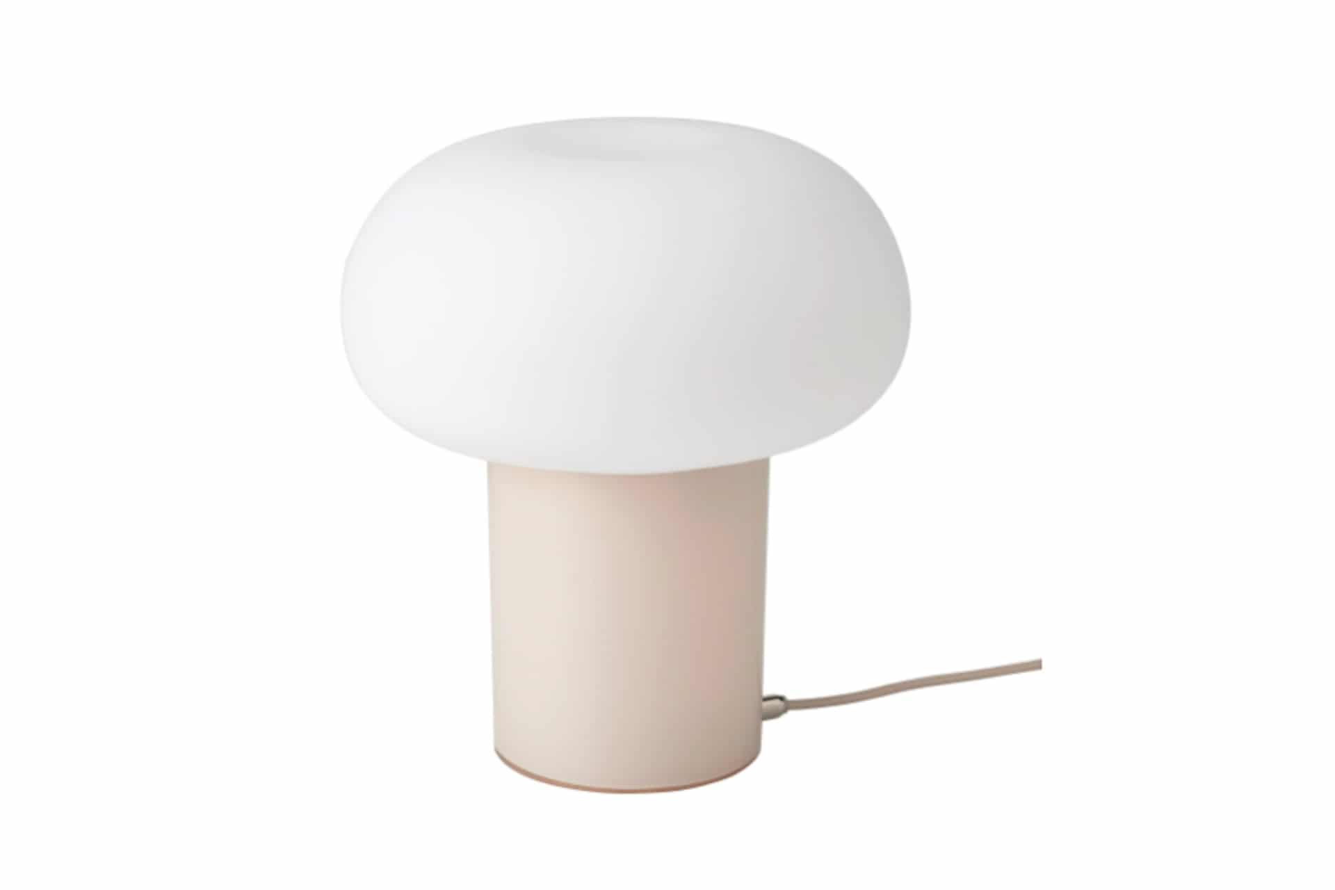 mushroom-shaped table lamp