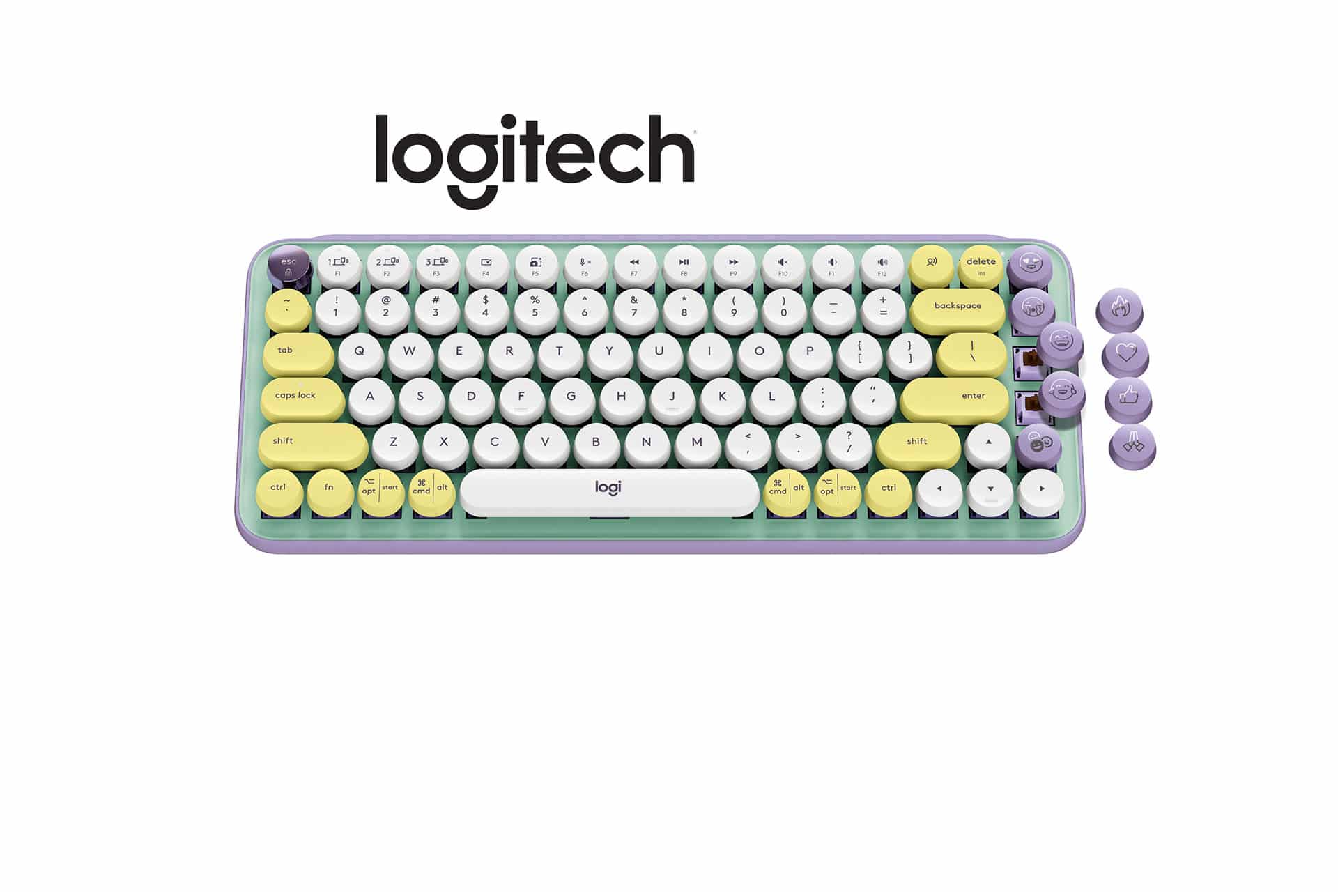 Logitech POP Keys Mechanical Wireless Keyboard in Daydream mint - Parents Canada
