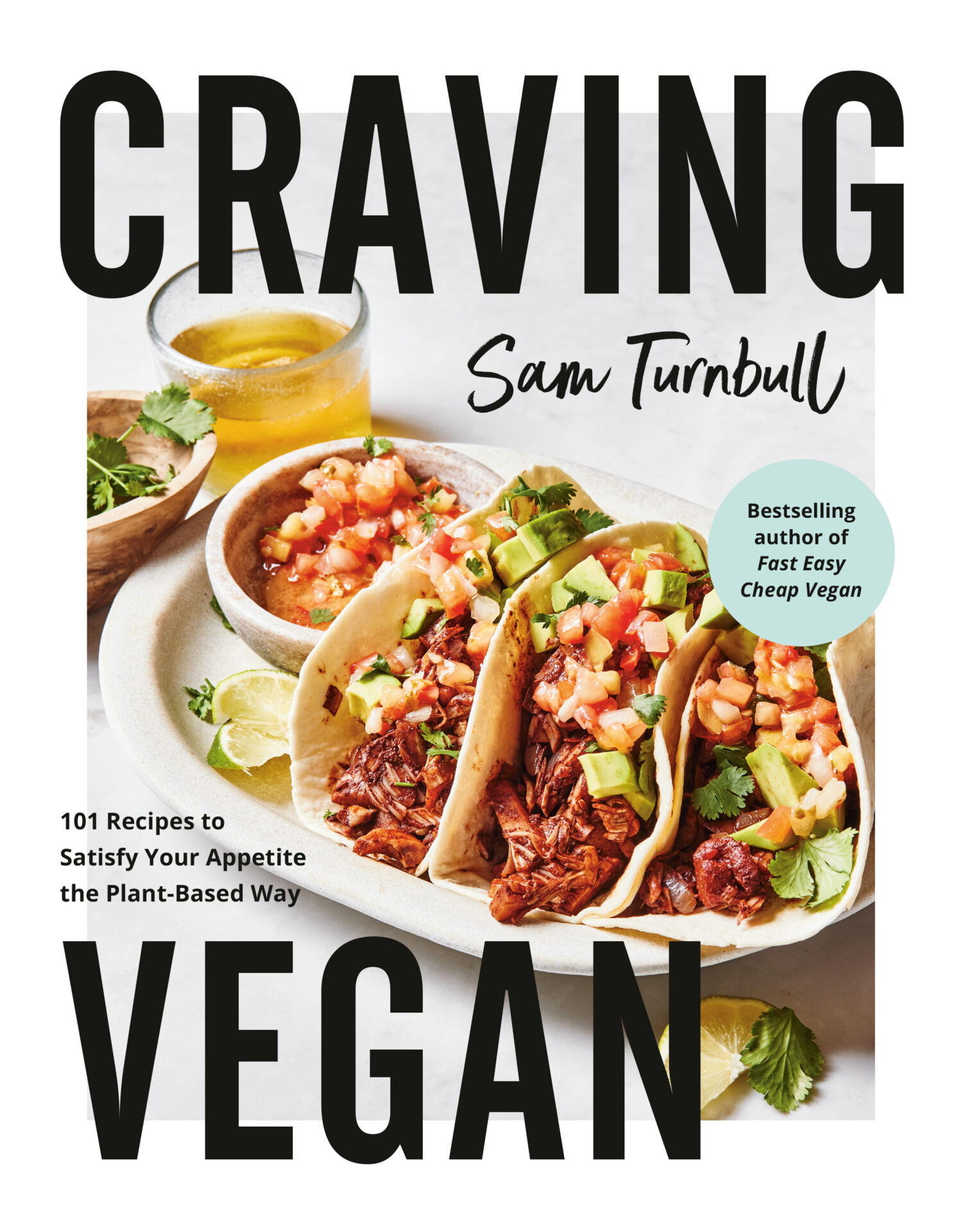 cookbook cover of Sam Turnbull's Craving Vegan