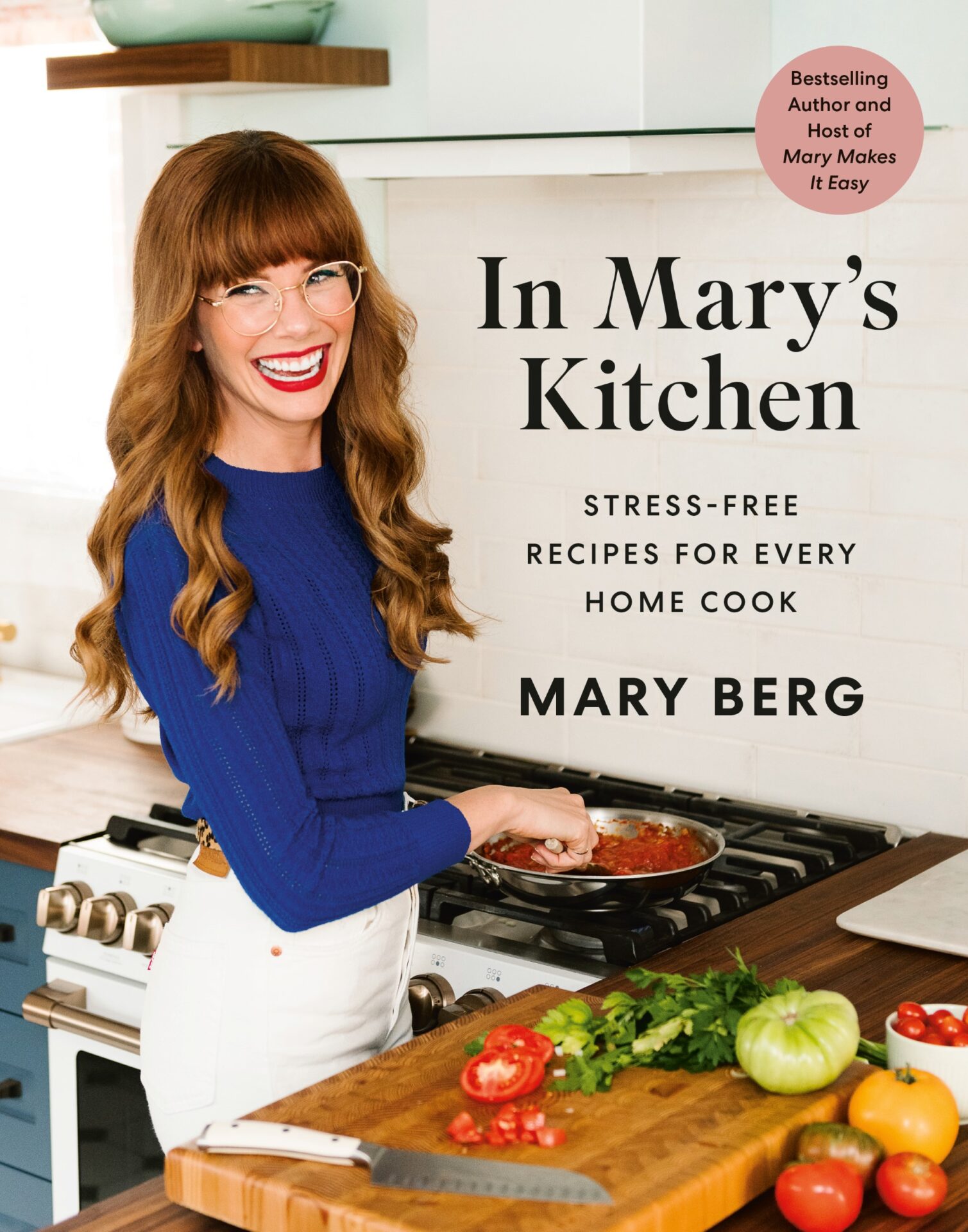 Cover of mary berg's latest cookbook, in mary's kitchen